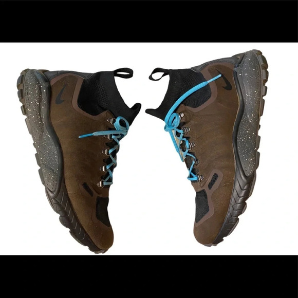 Nike Zoom Talaria Mid Flyknit Triple Brown Black Sneaker - Picture 3 of 10